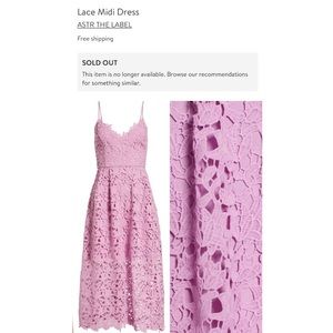 ASTR Lace midi dress